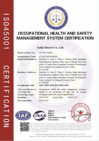 GBT 45001-2020ISO 450012018证书英文